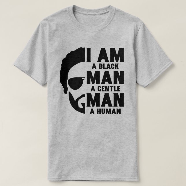 JAG ÄR BLACK MAN (Beard) T Shirt (Design framsida)