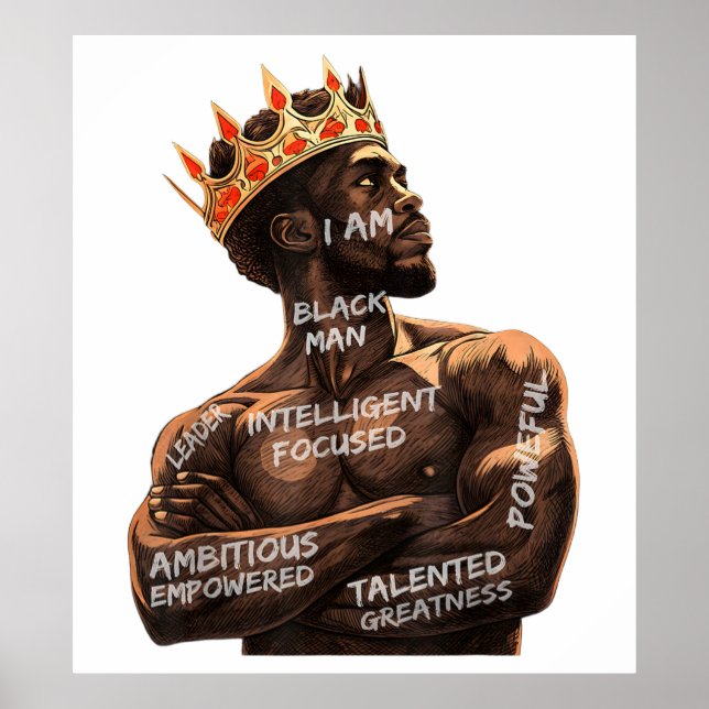 Jag är Black Man poster (Framsidan)