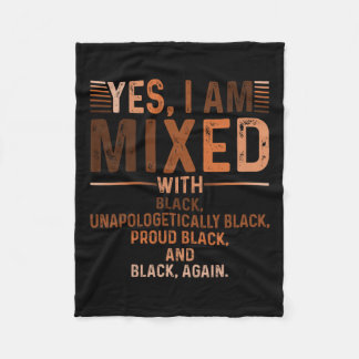 Jag är blandad med svart svart svart historia i må fleecefilt