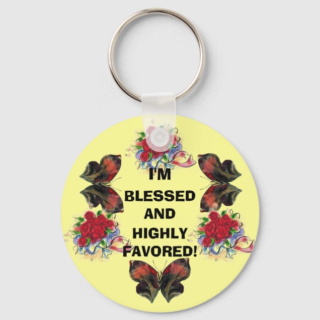 JAG ÄR BLESSED! Nyckelring (Framsida)