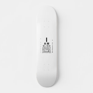 Jag är blind som ett diagram över fladdermus ög mini skateboard bräda 18,5 cm