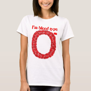 Jag är blodtyp O negativare T-shirt