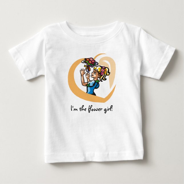 Jag är blomsterflickan! T-shirt (Framsida)