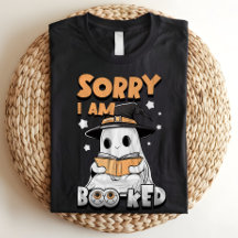 Jag är bokad bokmask Halloween Ghost Boo Pun