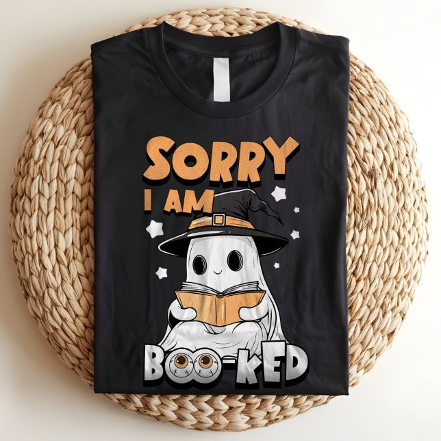 Jag är bokad bokmask Halloween Ghost Boo Pun T Shirt (Skapare uppladdad)