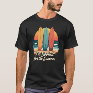 Jag är bokad för sommaren – rolig läsningstext t shirt