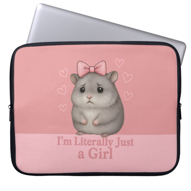 Jag är bokstavligen bara en ledsen flickhamster Ro Laptop Fodral (Framsidan)