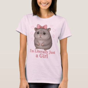 Jag är bokstavligen bara en ledsen flickhamster Ro T Shirt