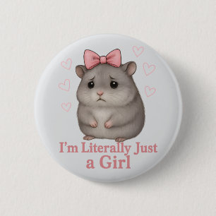 Jag är bokstavligen bara en tjej ledsen hamster Ro Knapp