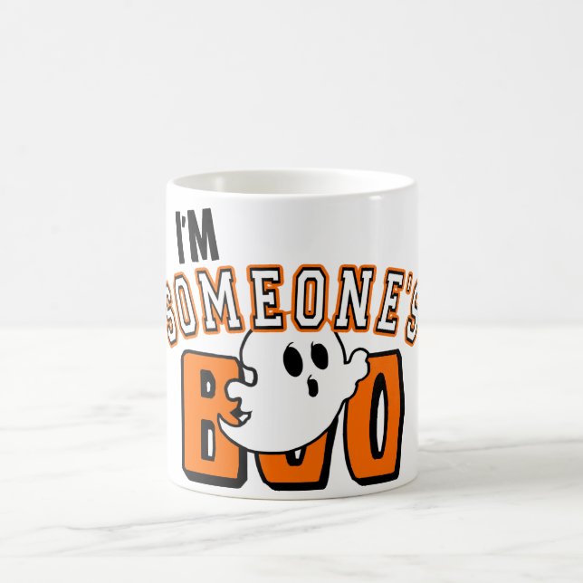 Jag är Boo Ghost Halloween Coffee Mugg (Center)
