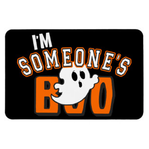 Jag är Boo Ghost Halloween Magnet