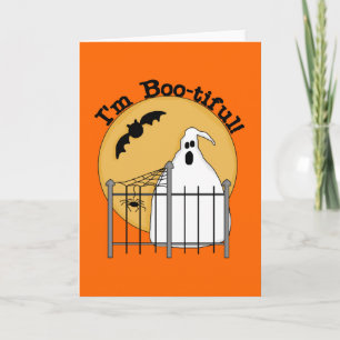 Jag är Boo-tiful Halloween T-shirts och presenter Kort