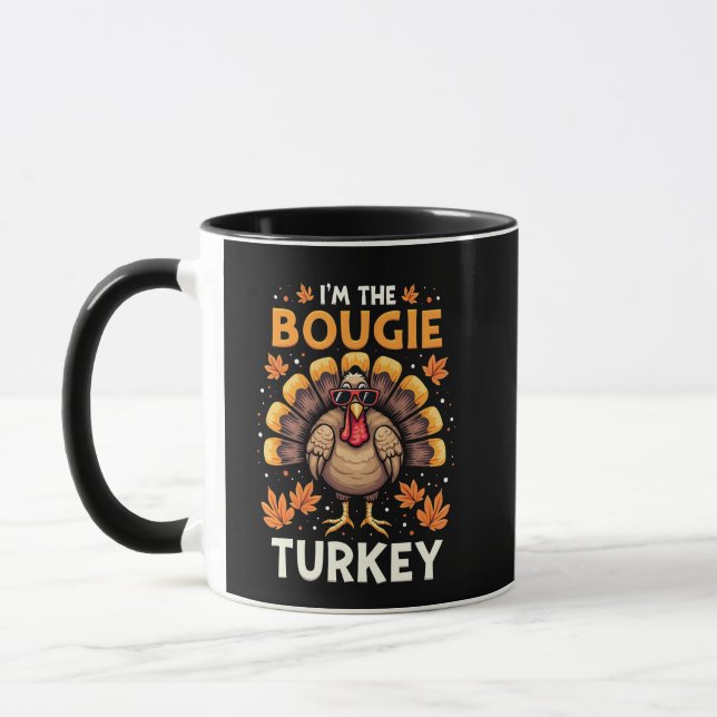 Jag är Bougie Turkey Funny Thanksgiving Sassy Mugg (Vänster)