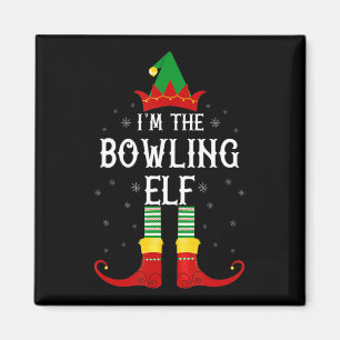 Jag är Bowling Elf-familjens jul Magnet