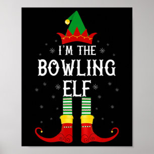 Jag är Bowling Elf-familjens jul Poster
