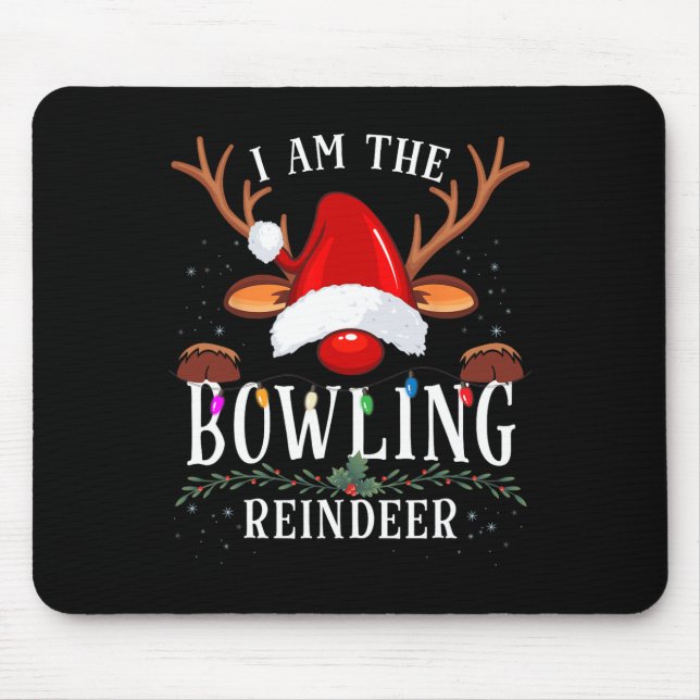 Jag är Bowling Reindeers julfamilj Musmatta (Framsidan)