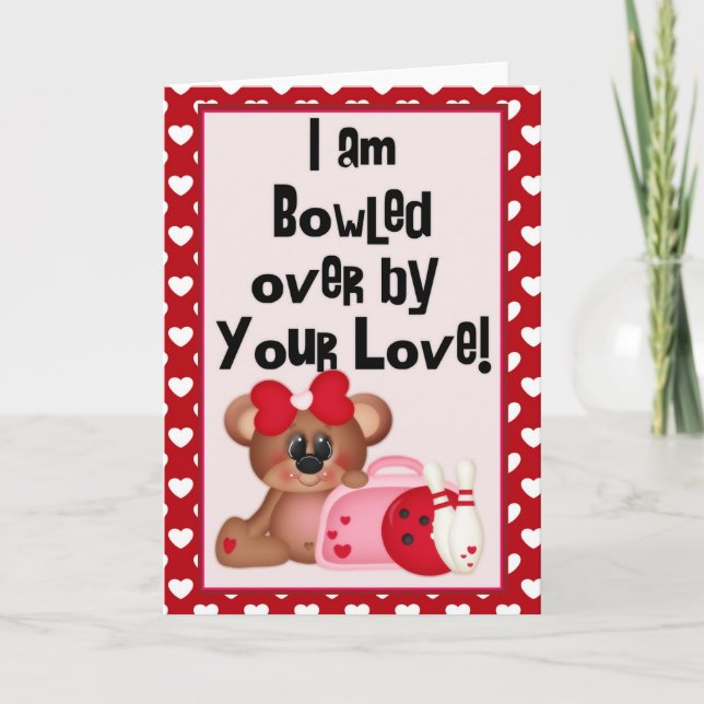Jag är Bowly Valentine Greeting Card Helgkort (Framsida)