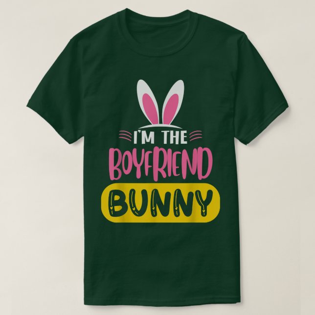 Jag är Boykompis Bunny Rabbit Öron Egg Funny Öster T Shirt (Design framsida)