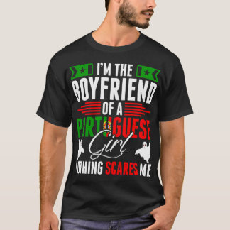 Jag är Boyvän till en portugisisk flicktröja T Shirt