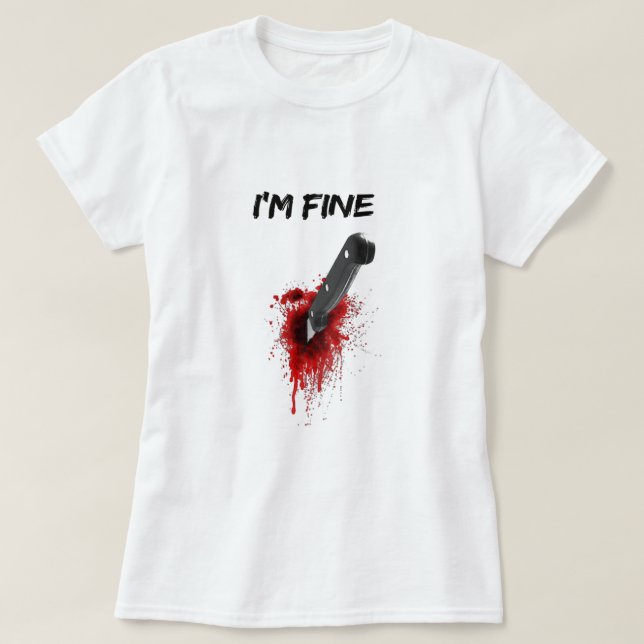 Jag är Bra Bloody (baksidan) T-Shirt Copy (Design framsida)