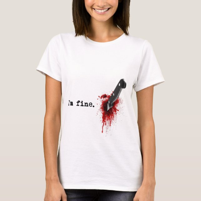 Jag är Bra Bloody Halloween T-Shirt (Framsida)