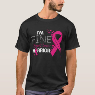 Jag är Bra Breast Cancer Warrior Awareness Feather T Shirt