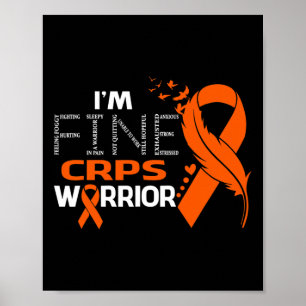 Jag är Bra Crps Warrior Awareness Feather Poster