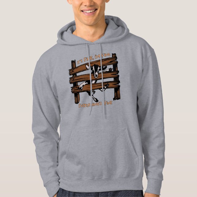 Jag är Bra Det är Bra Allt är Bra. Hoodie (Framsida)