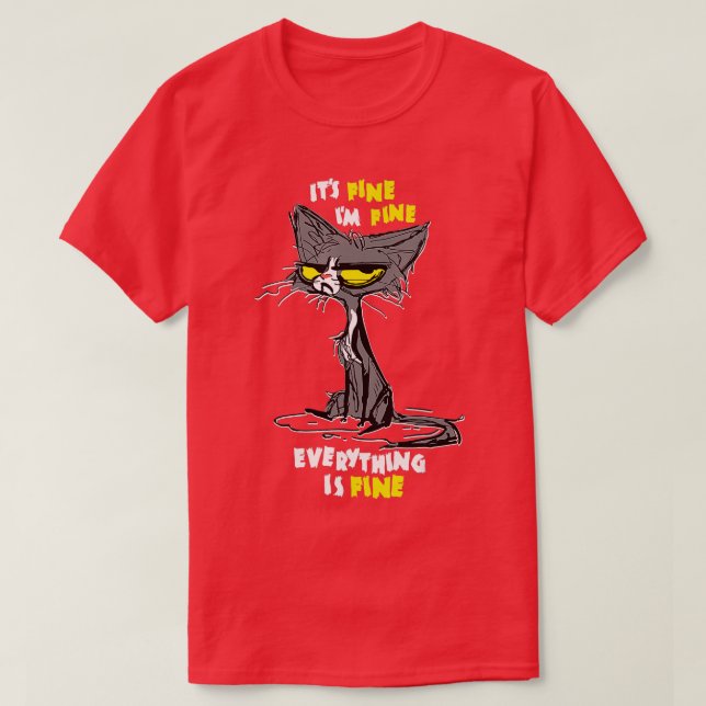 Jag är Bra Funny Sarcastic Cat T Shirt (Design framsida)