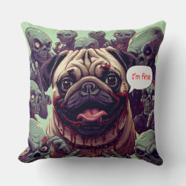 "Jag är Bra!" Halloween Hund T-Shirt Design - Wend Kudde