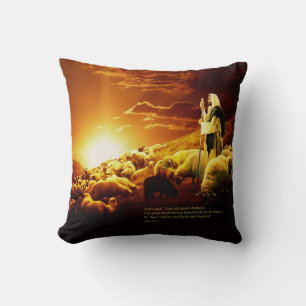 "Jag är bra herde. John 10:11 Pillow Kudde