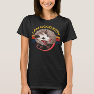Jag är Bra Kattunge Funny Opossum Funny Cat Pet Re T Shirt