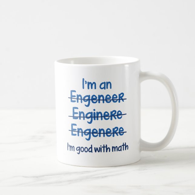 Jag är Bra med matematik Kaffemugg (Höger)
