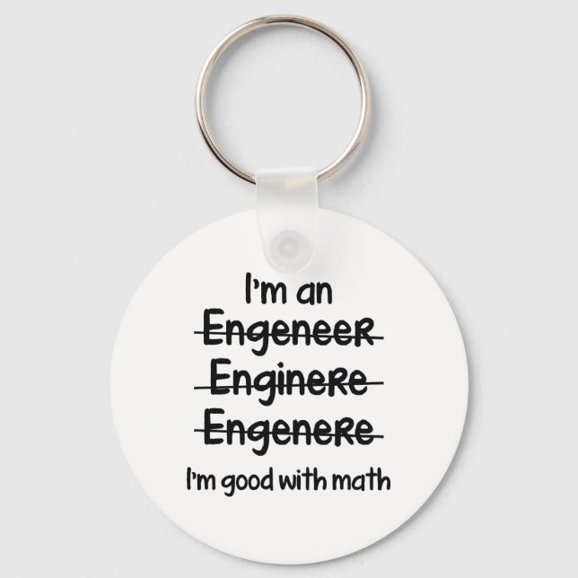 Jag är Bra med matematik Nyckelring (Framsida)