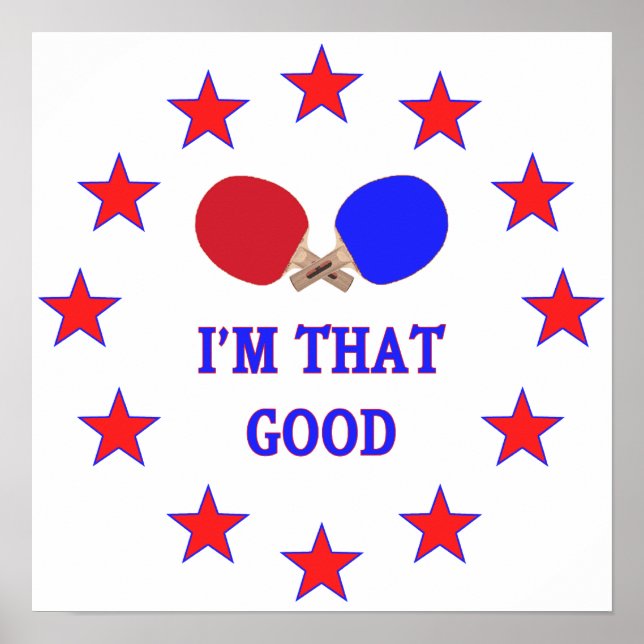 Jag är Bra Ping Pong Poster (Framsidan)