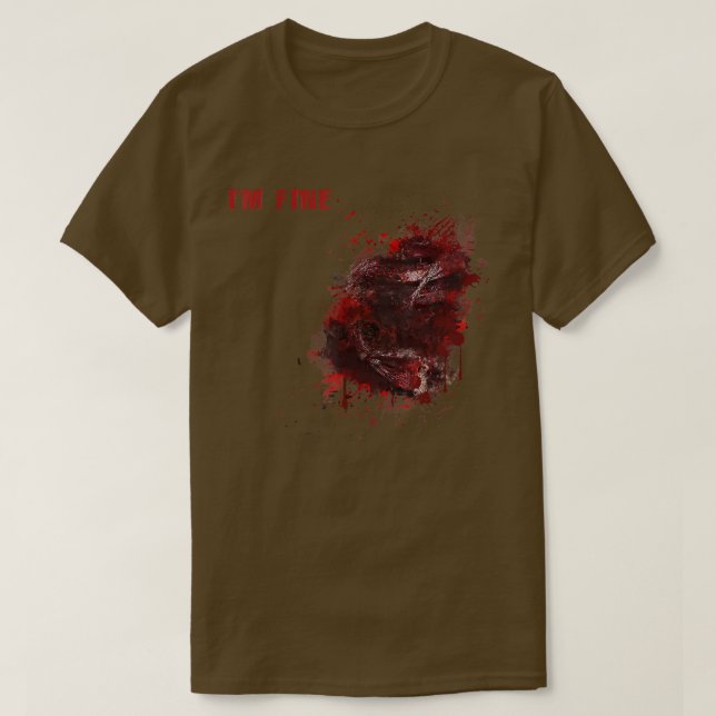 Jag är Bra Wound Injury Coola Halloween Costume Gi T Shirt (Design framsida)