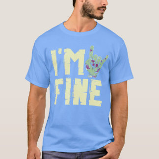 Jag är bra Zombie Hand Zombies Skräckrick Orreat H T Shirt