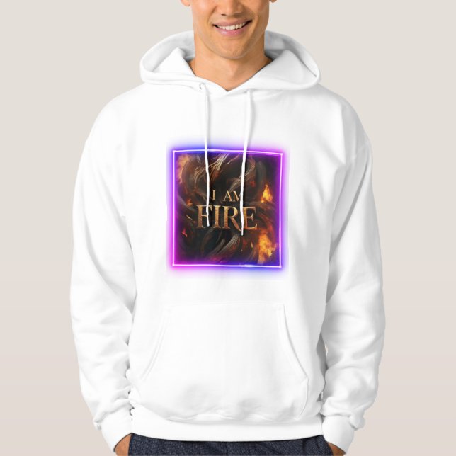 JAG ÄR BRAND CLASSIC BOLD WRITEN HOODIE (Framsida)