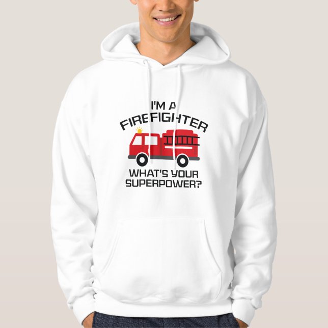 Jag är brandman hoodie (Framsida)