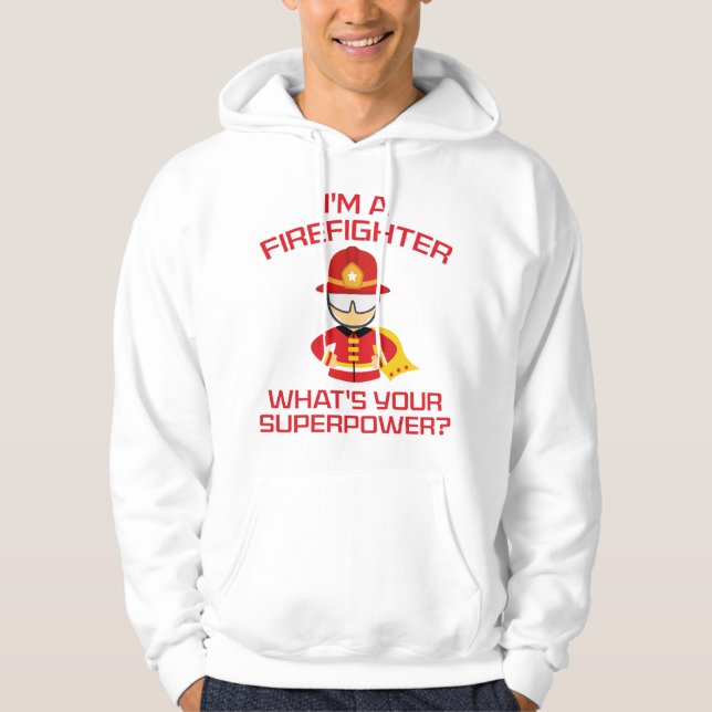 Jag är brandman hoodie (Framsida)