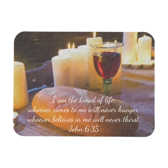 Jag är Bread of Life Magnet (Horisontell)