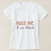 Jag är British Funny Typography Land Flagga