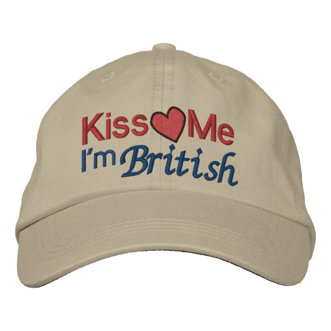 Jag är brittisk av SRF Broderad Keps (Framsida)
