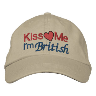 Jag är brittisk av SRF Broderad Keps