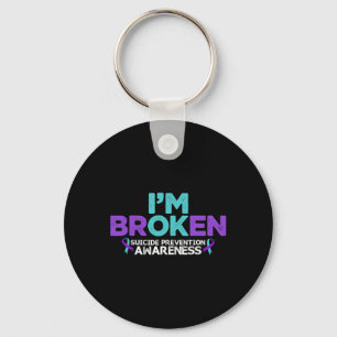 Jag är Broken Suicide Prevention Awareness Sem Nyckelring
