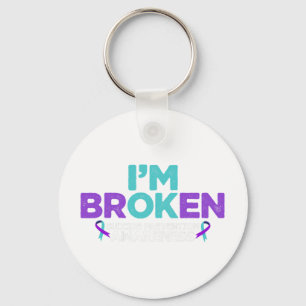 Jag är Broken Suicide Prevention Awareness Sem Nyckelring