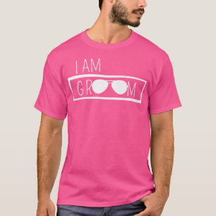 Jag är Bröllop Brudgum Best Man Sällskap Bachelorf T Shirt