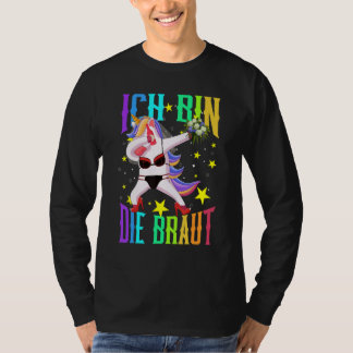 Jag Är Bruden Jga Enhörning Bröllop Svält Natt T Shirt