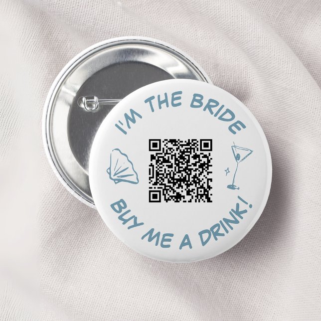 Jag Är Bruden Köp En Drink QR-kod Knapp (Skapare uppladdad)