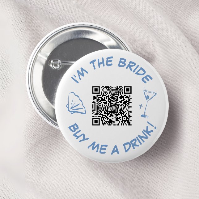 Jag Är Bruden Köp En Drink QR-kod Knapp (Skapare uppladdad)